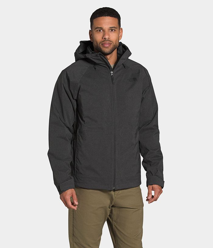 The North Face Mens Rain Jacket ThermoBall™ Eco Triclimate® 180NPEVMO - Dark Grey